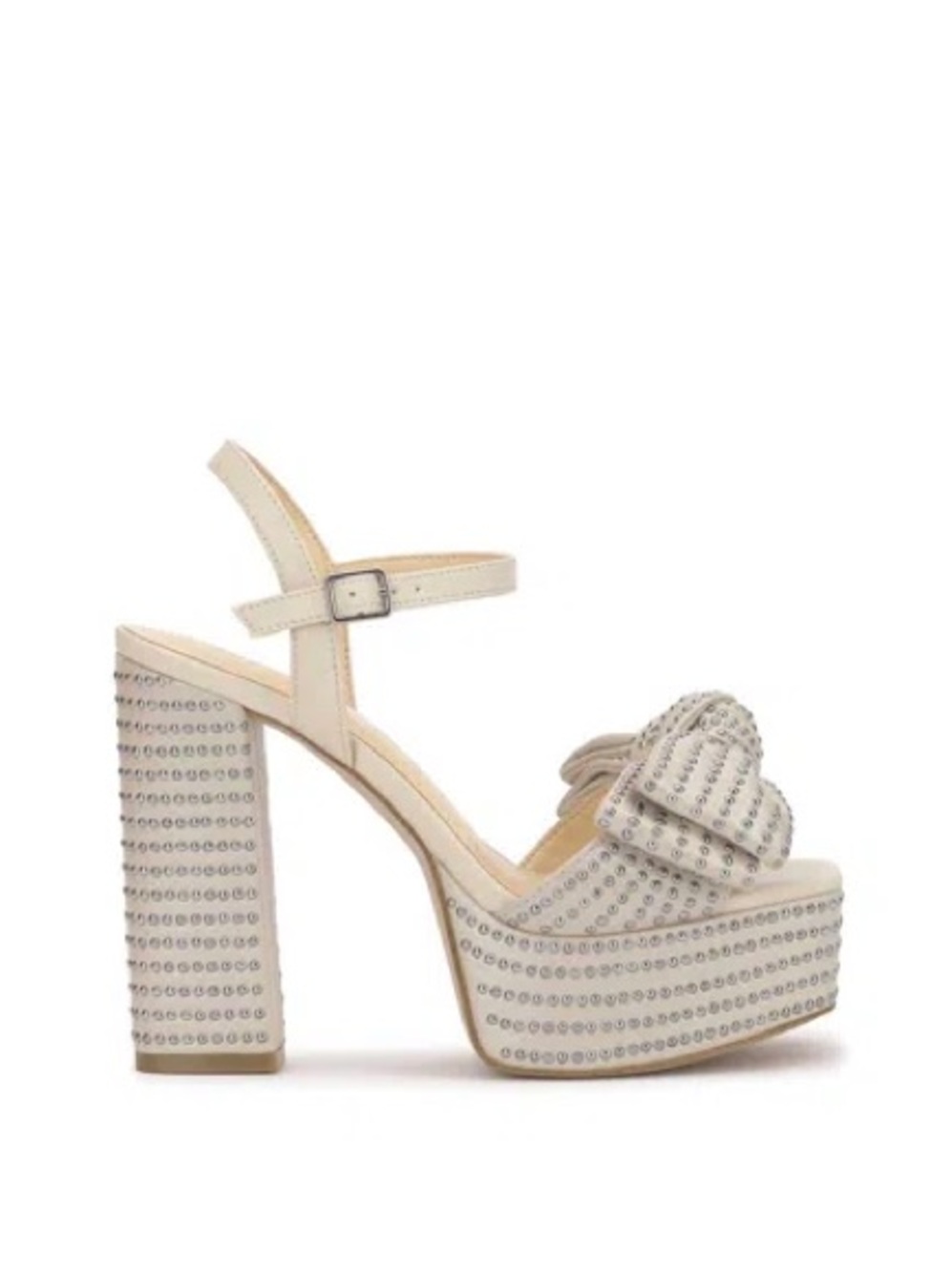 Jessica Simpson Lollien Platform In Soft Ivory with Bow Accent - Picture 3 of 5